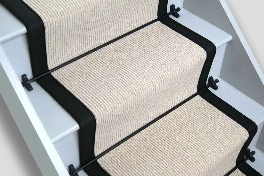 Rib champagne stair carpet